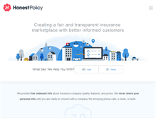 Tablet Screenshot of honestpolicy.com